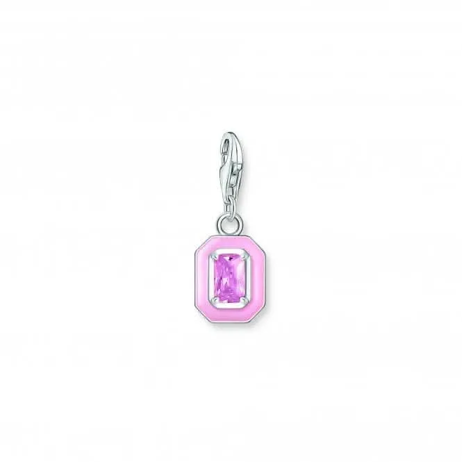 Charmista Pink Cold Enamel Stone Charm Pendant 2030-041-9 Thomas Sabo Collectable Charms