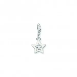 Charmista Sterling Silver White Enamel Star Charm 2044-041-14 Thomas Sabo Collectable Charms