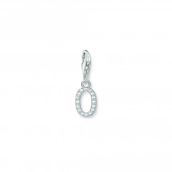 Charmista White Zirconia Letter O Charm Pendant 1952-051-14 Thomas Sabo Collectable Charms