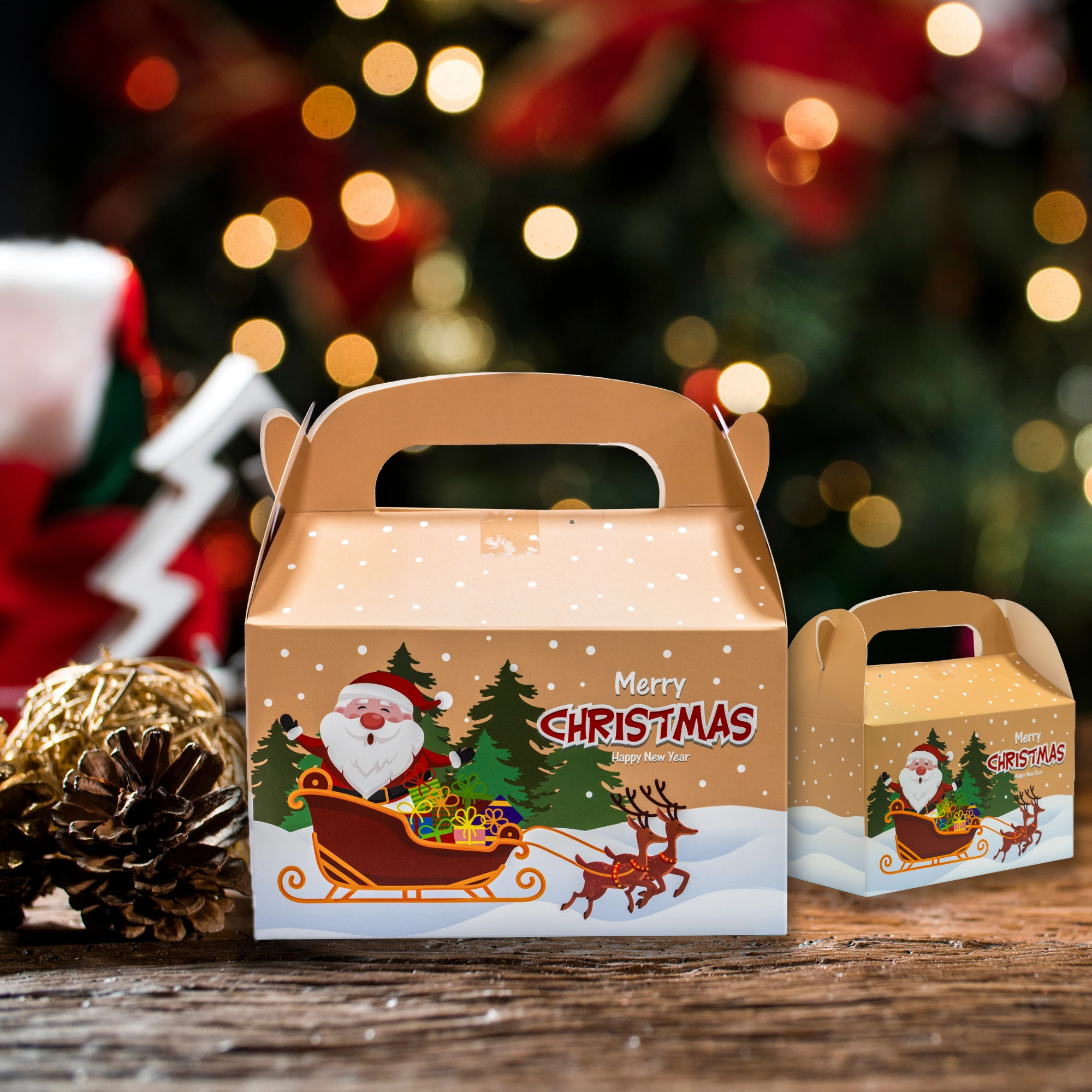 Christmas Assorted Candies - Large Gold