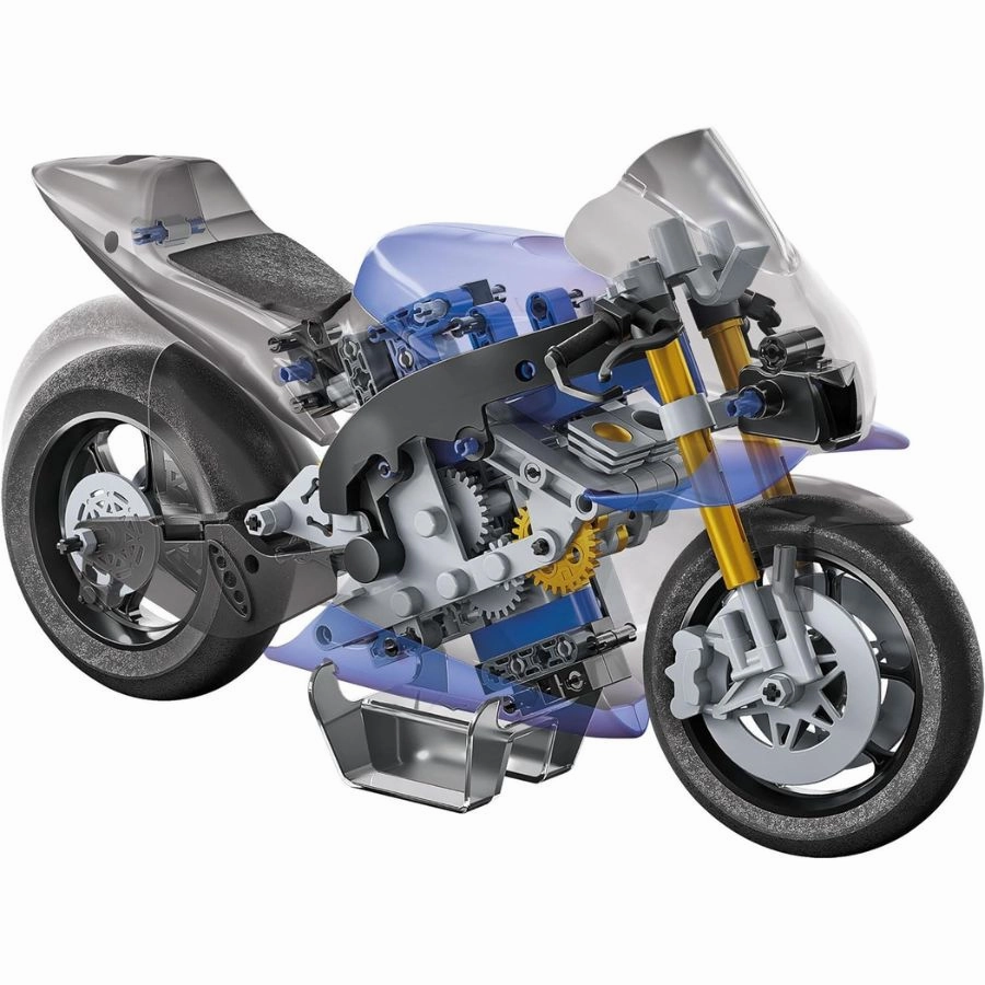 Clementoni - Science & Play Build Mechanics: Yamaha M1 VZR Motorbike