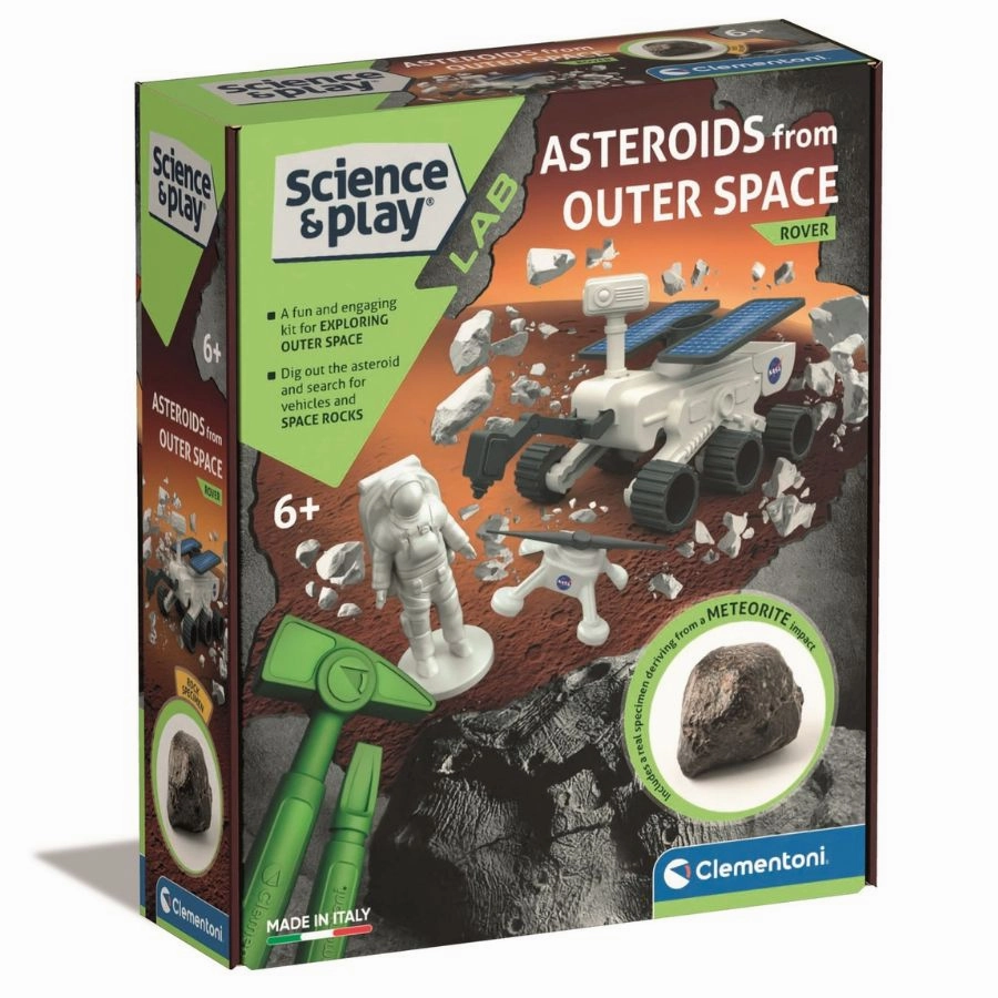 Clementoni - Science and Play Lab Asteroids From Outer Space Rover Building Kit