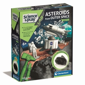 Clementoni - Science and Play Lab Asteroids From Outer Space Shuttle Building Kit
