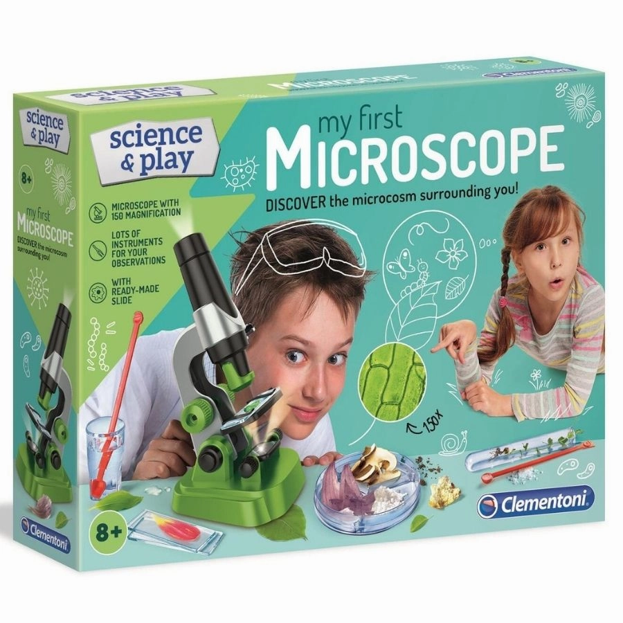 Clementoni - Science and Play: My First Microscope for Kids