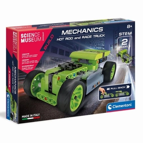 Clementoni - Science Museum Build Mechanics: Hot Rod and Race Truck