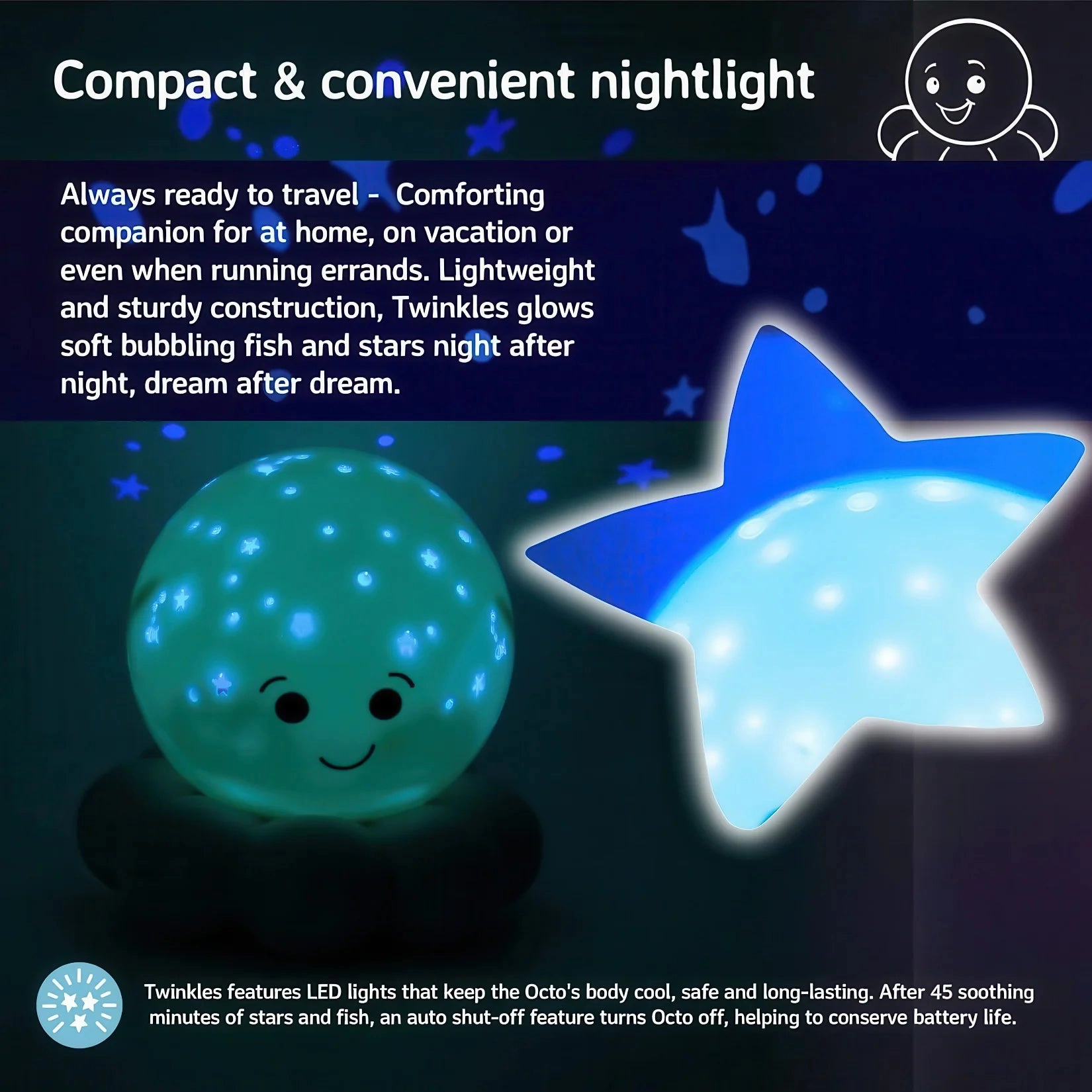 Cloud b Twinkles To Go - Octo Blue