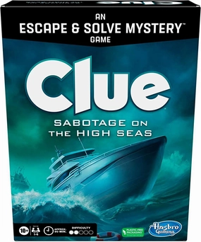 Clue Escape Sabotage on the High Seas Board Game