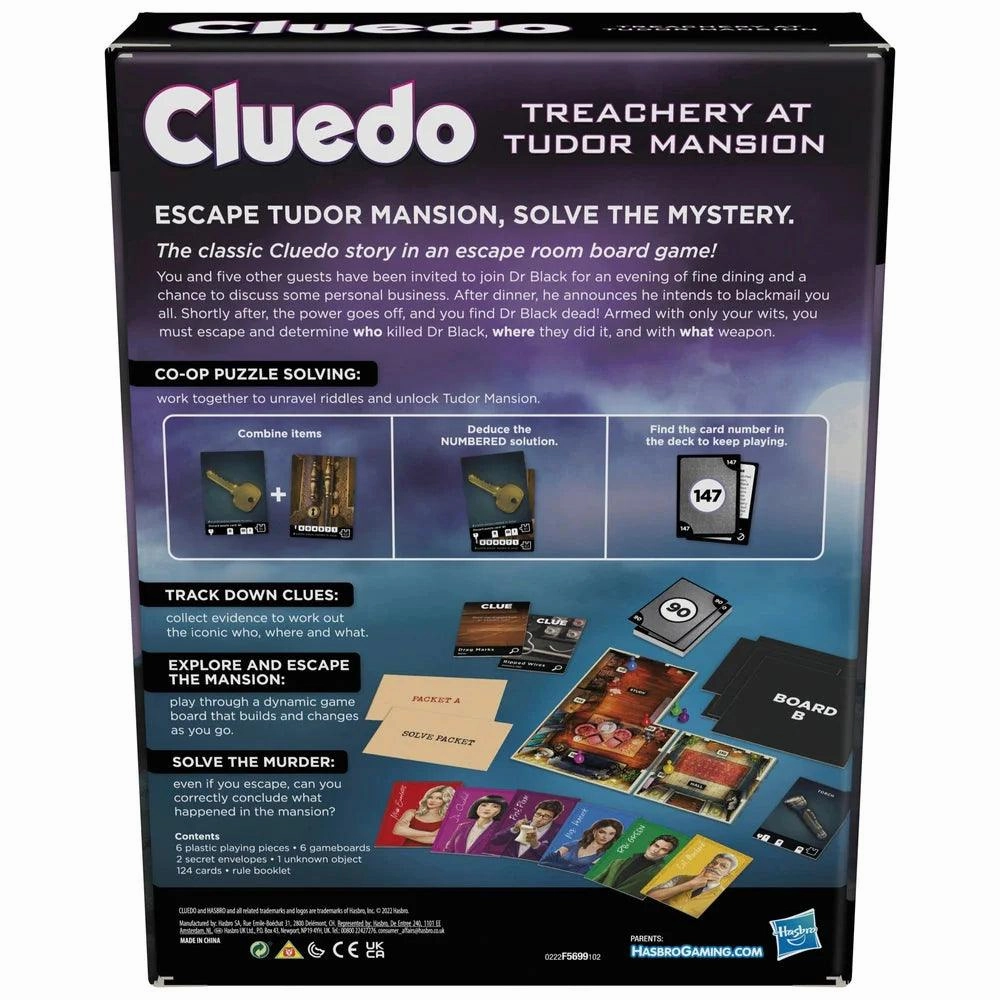Cluedo Escape Treachery at Tudor Mansion Board Game