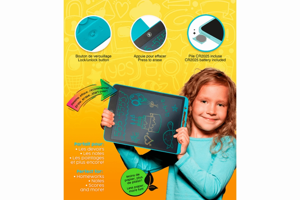 Colour Doodle Erasable Tablet - 12