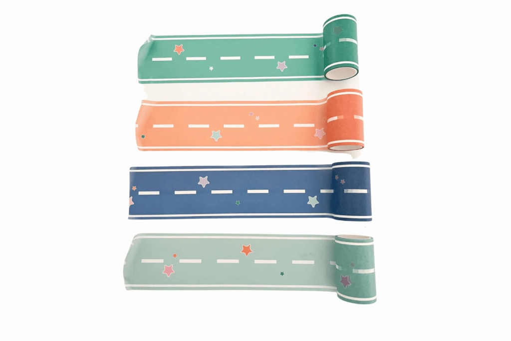 Colourful Play Road Tape (Set of 4 Rolls)