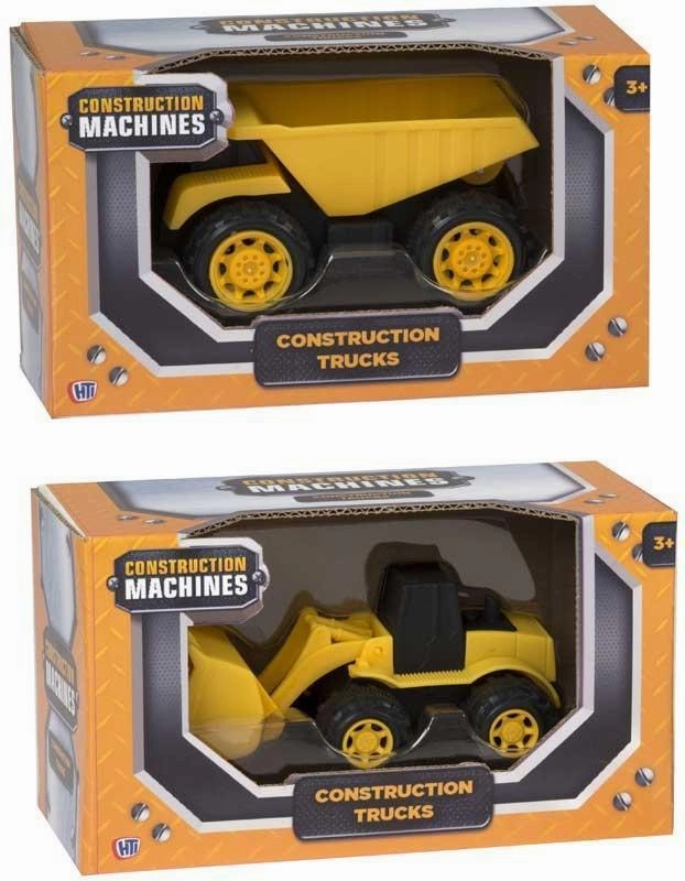 Construction Machines 4-Inch Construction Trucks - Assortment
