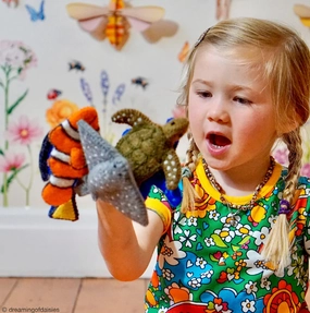 Coral Reef, Under the Sea, Finger Puppet Set of 5