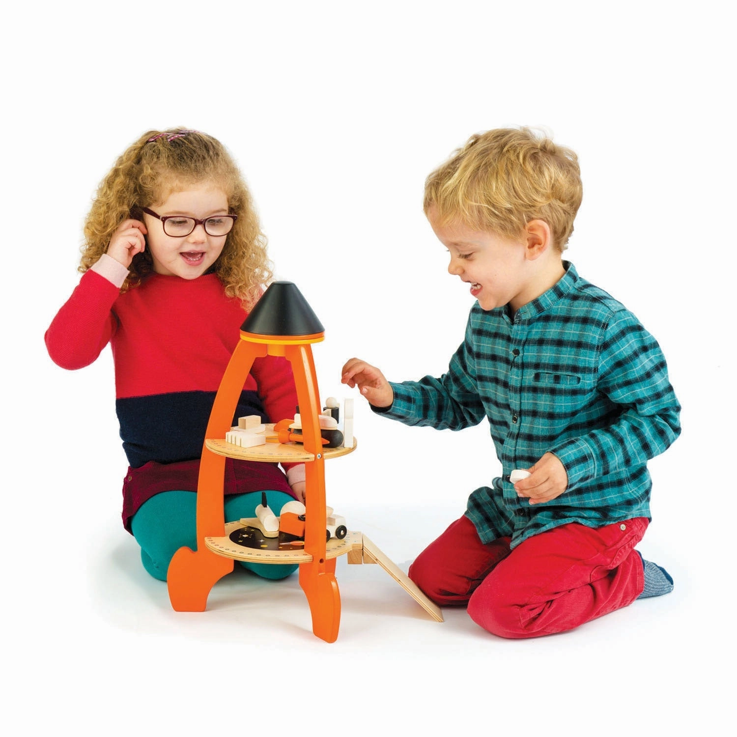 Cosmic Wooden Rocket Play Set