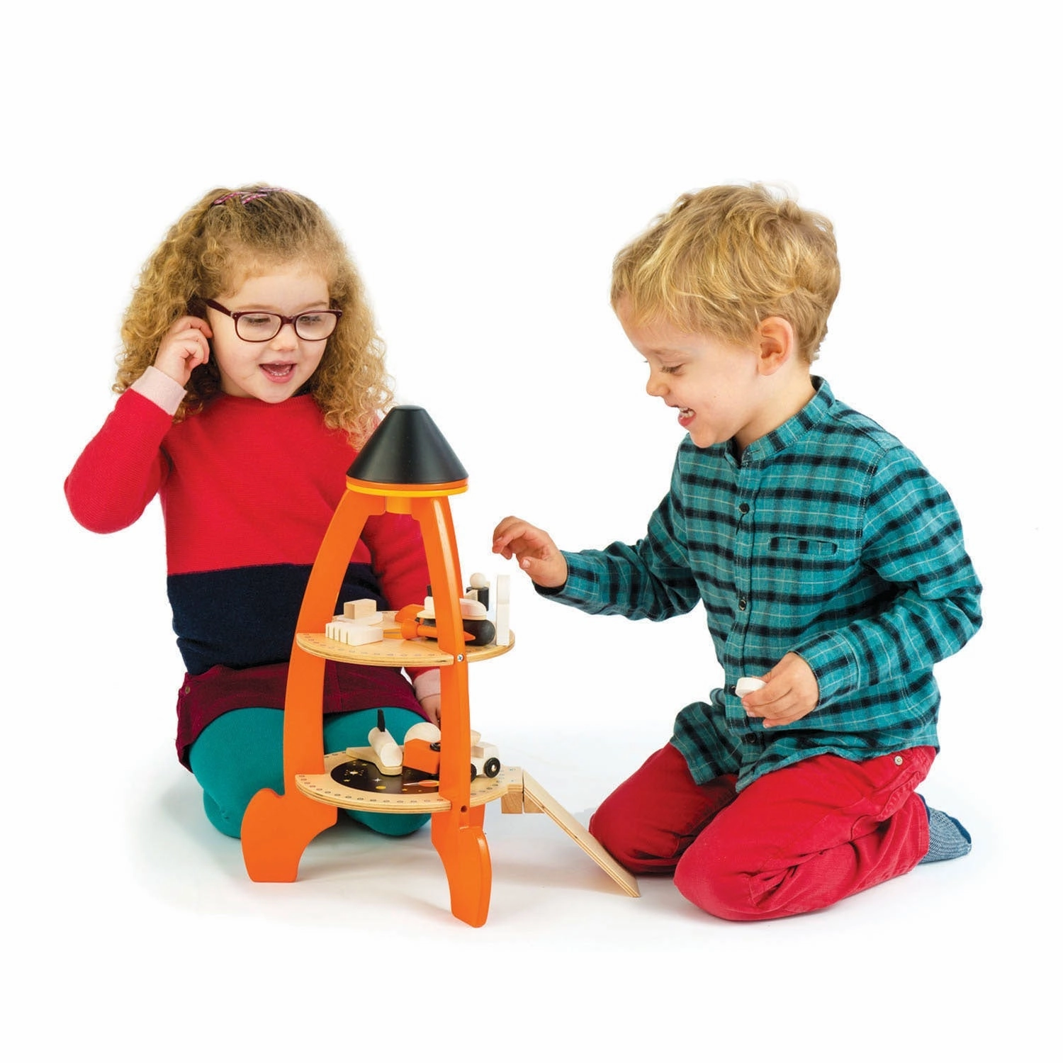 Cosmic Wooden Rocket Play Set