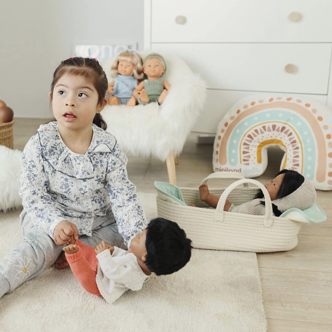 Cotton Doll Basket Carrier
