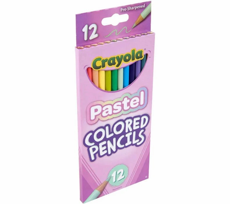 Crayola 12 Pastel Coloured Pencils