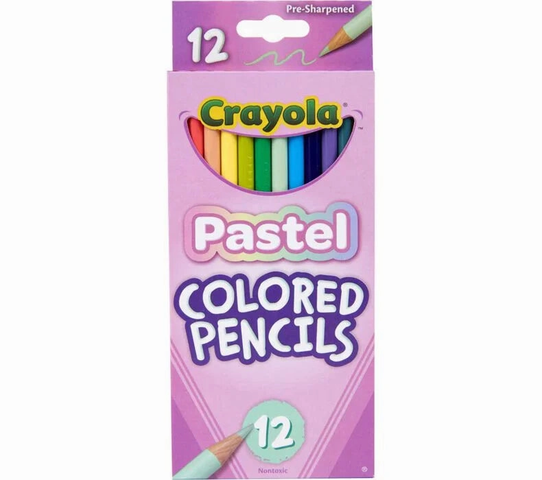 Crayola 12 Pastel Coloured Pencils