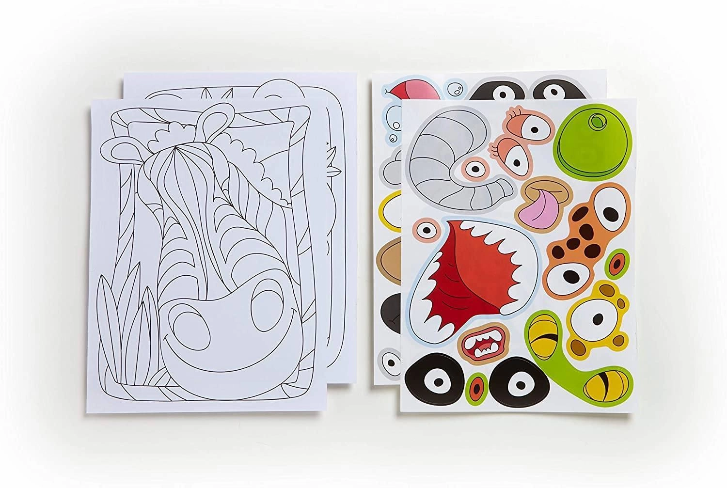 Crayola 221477 Funny Faces Colouring and Sticker Book