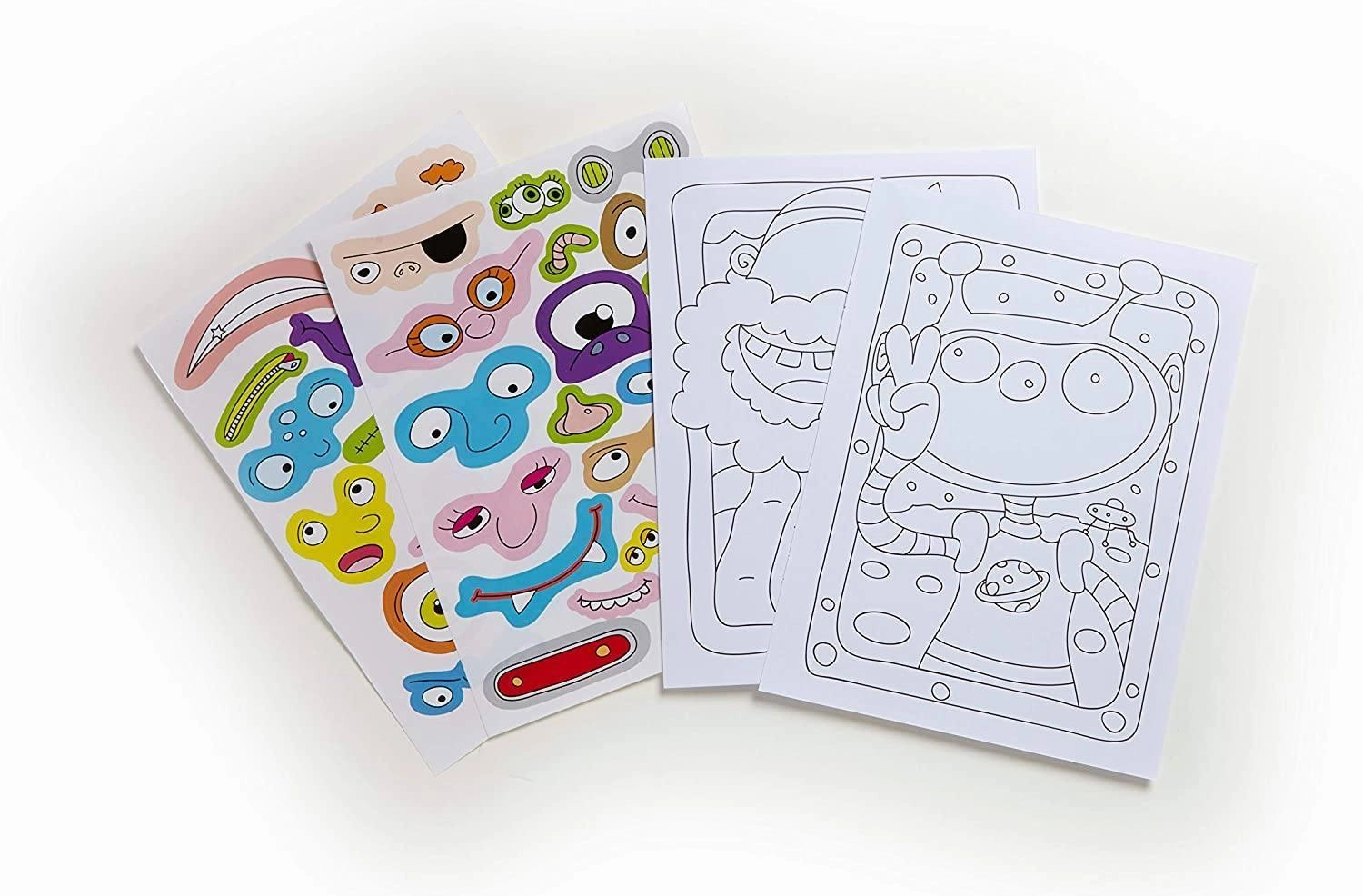 Crayola 221477 Funny Faces Colouring and Sticker Book