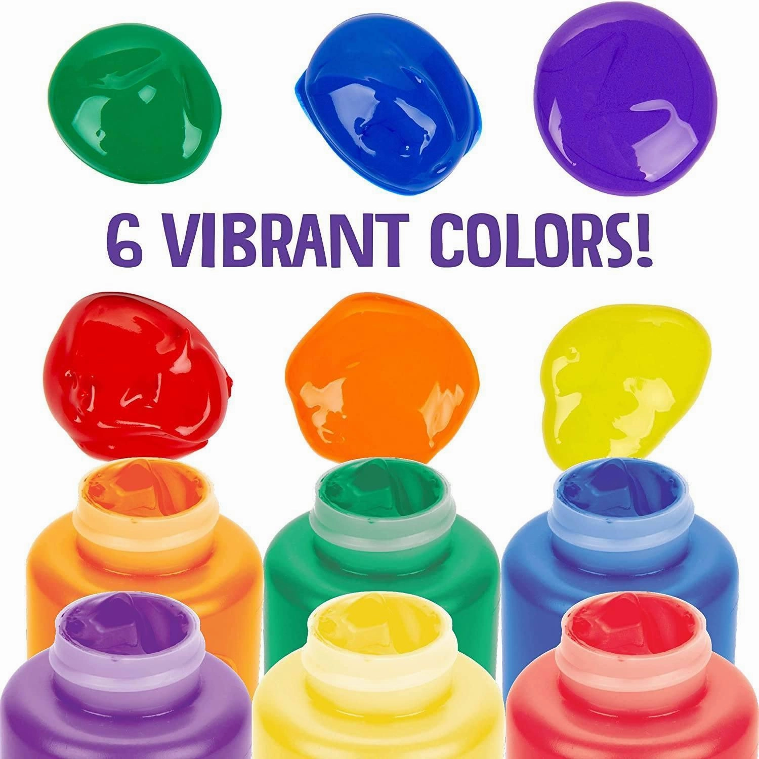 Crayola 54-1204 Washable Kids Paint, Pack of 6