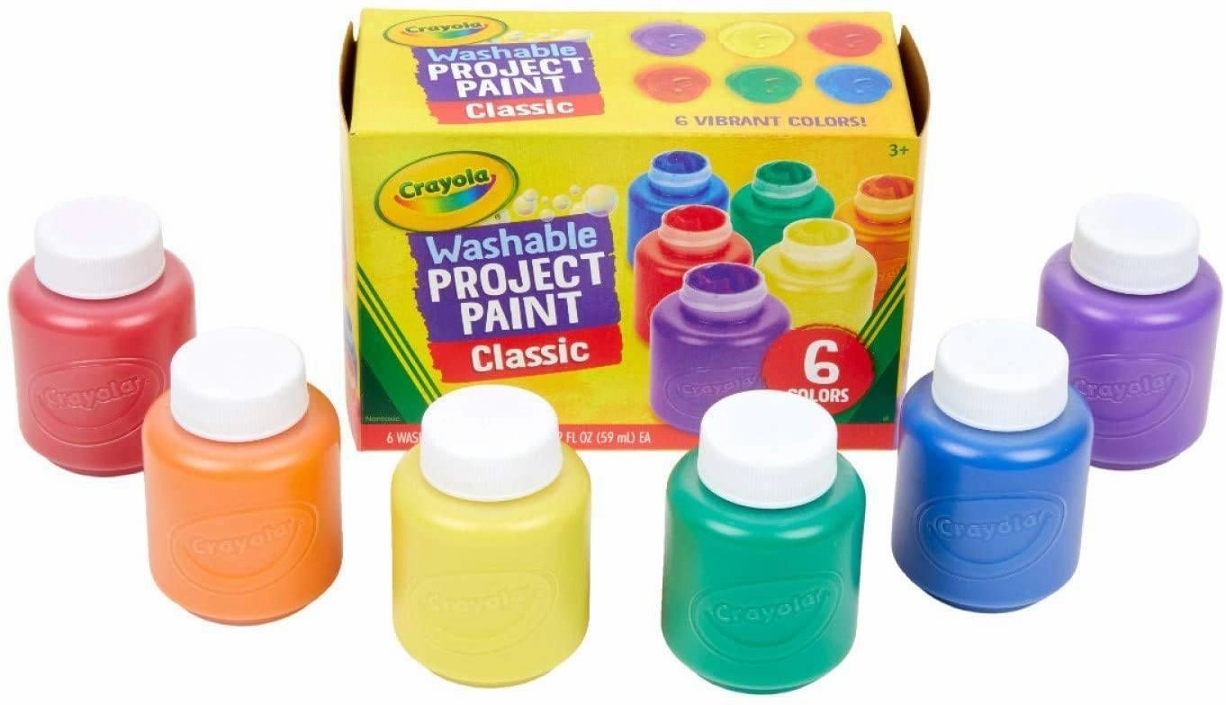 Crayola 54-1204 Washable Kids Paint, Pack of 6