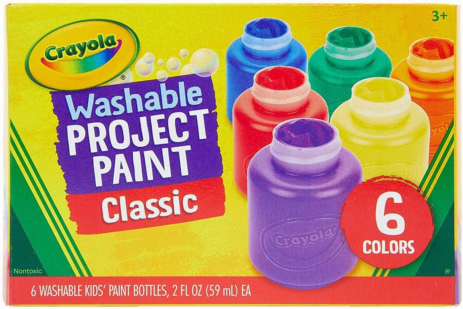 Crayola 6 Washable Kids Paint Set