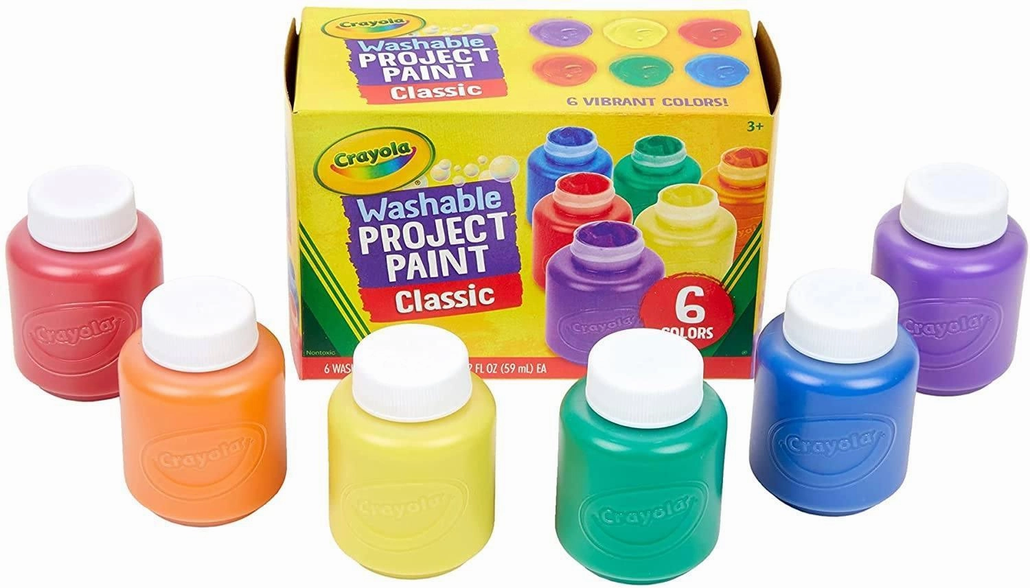 Crayola 6 Washable Kids Paint Set