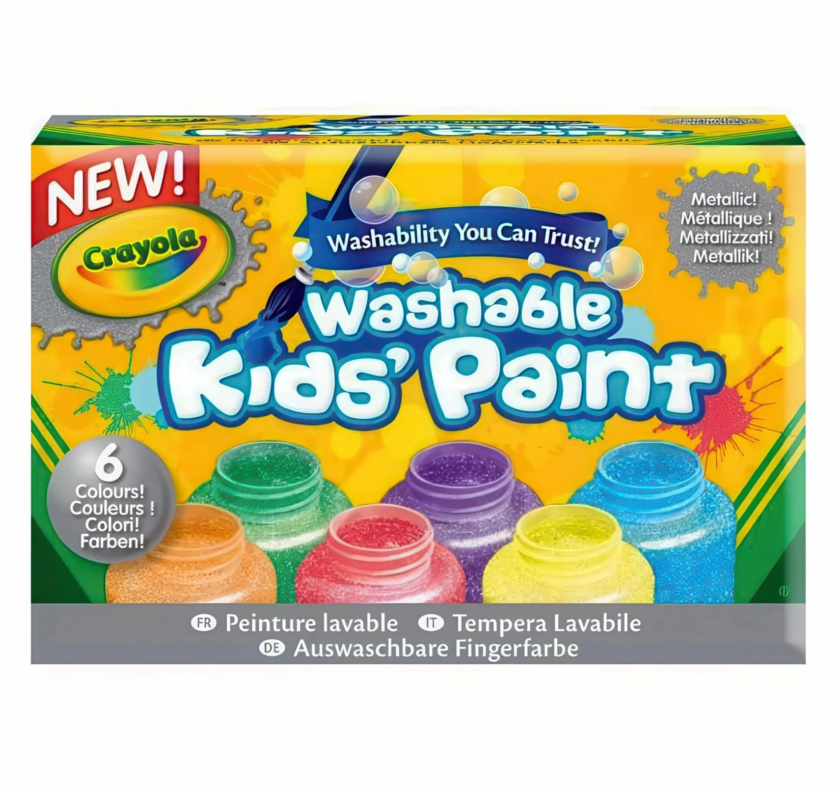 Crayola 6 Washable Metallic Paints