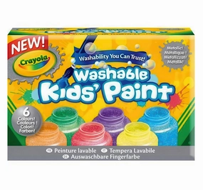 Crayola 6 Washable Metallic Paints