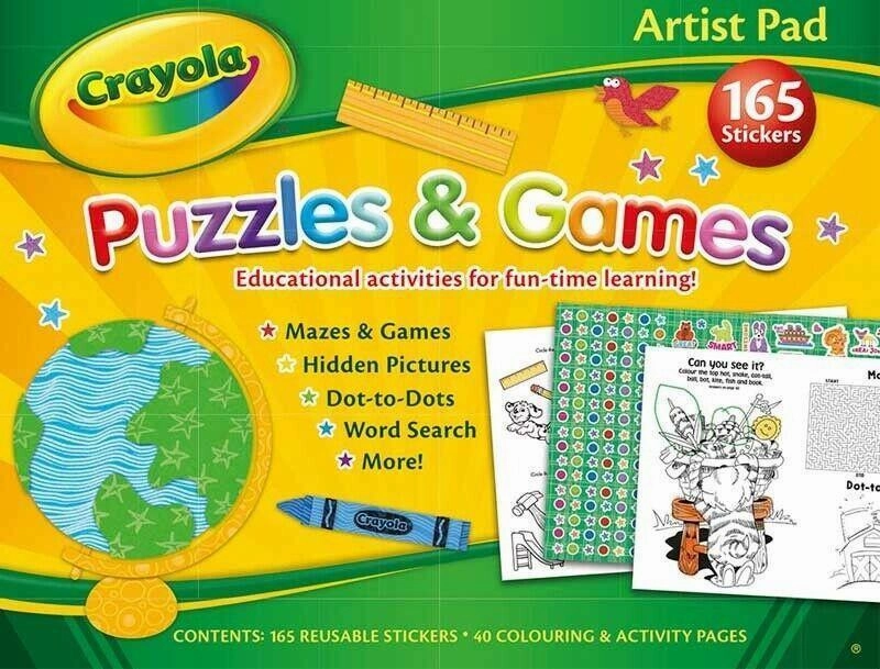 Crayola Artist Pad Puzzles & Games