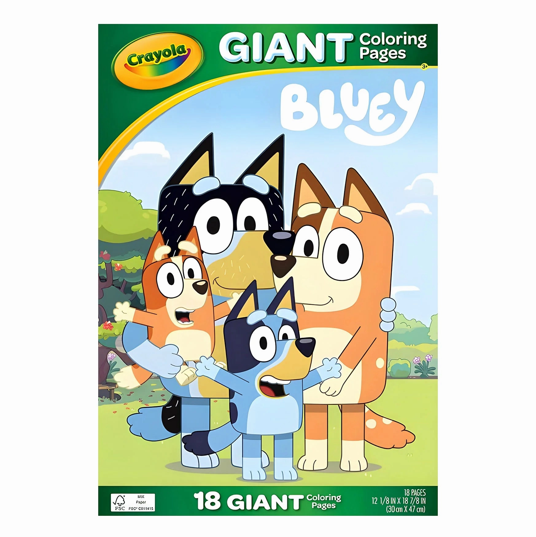 Crayola Bluey Giant Colouring Pages