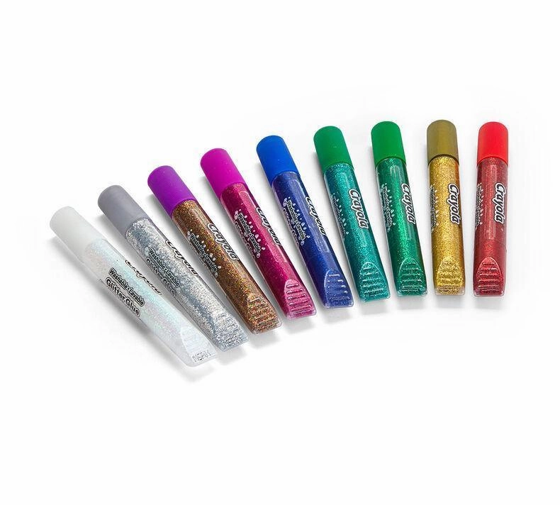 Crayola Bold Washable Glitter Glue 9 piece