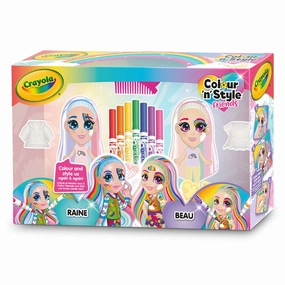 CRAYOLA Color n' Style Rainbow Twins Colouring Playset