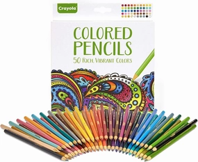 Crayola Colored Pencils 50 Rich Vibrant Colours