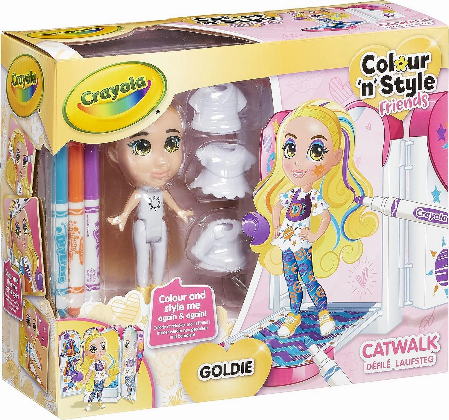 CRAYOLA Colour 'n' Style Friends: Goldie - Catwalk Playset