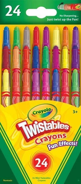 Crayola Fun Effects Twistables Crayons Set 24 Colours