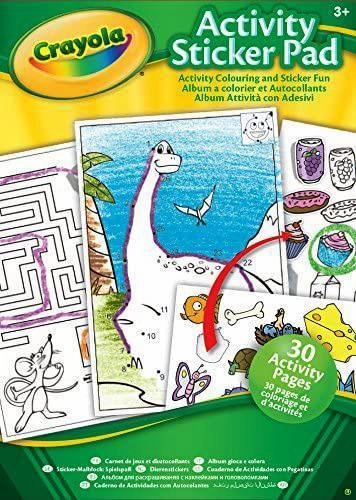 Crayola Funny Faces People Colouring & Sticker Book - Assorted