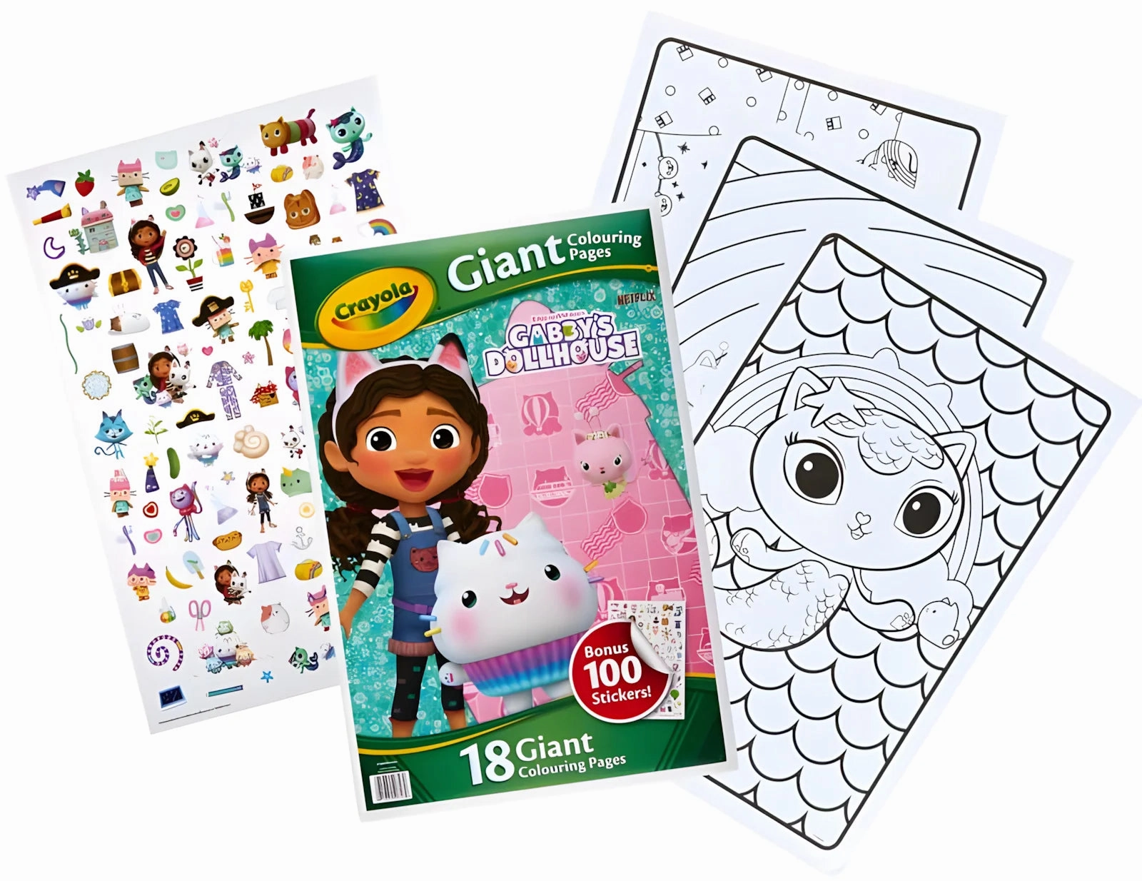 Crayola Gabbys Dollhouse Giant Colouring Pages