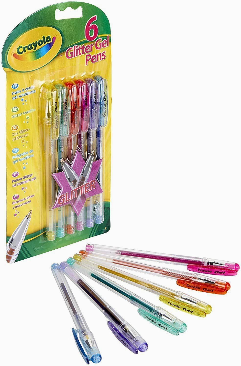 Crayola Glitter Gel Pens Pack of 6