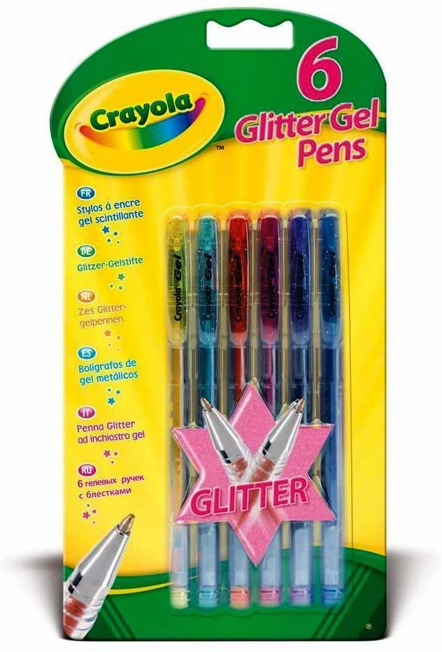 Crayola Glitter Gel Pens Pack of 6
