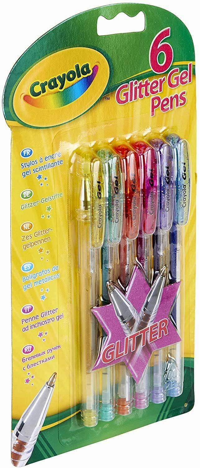 Crayola Glitter Gel Pens Pack of 6