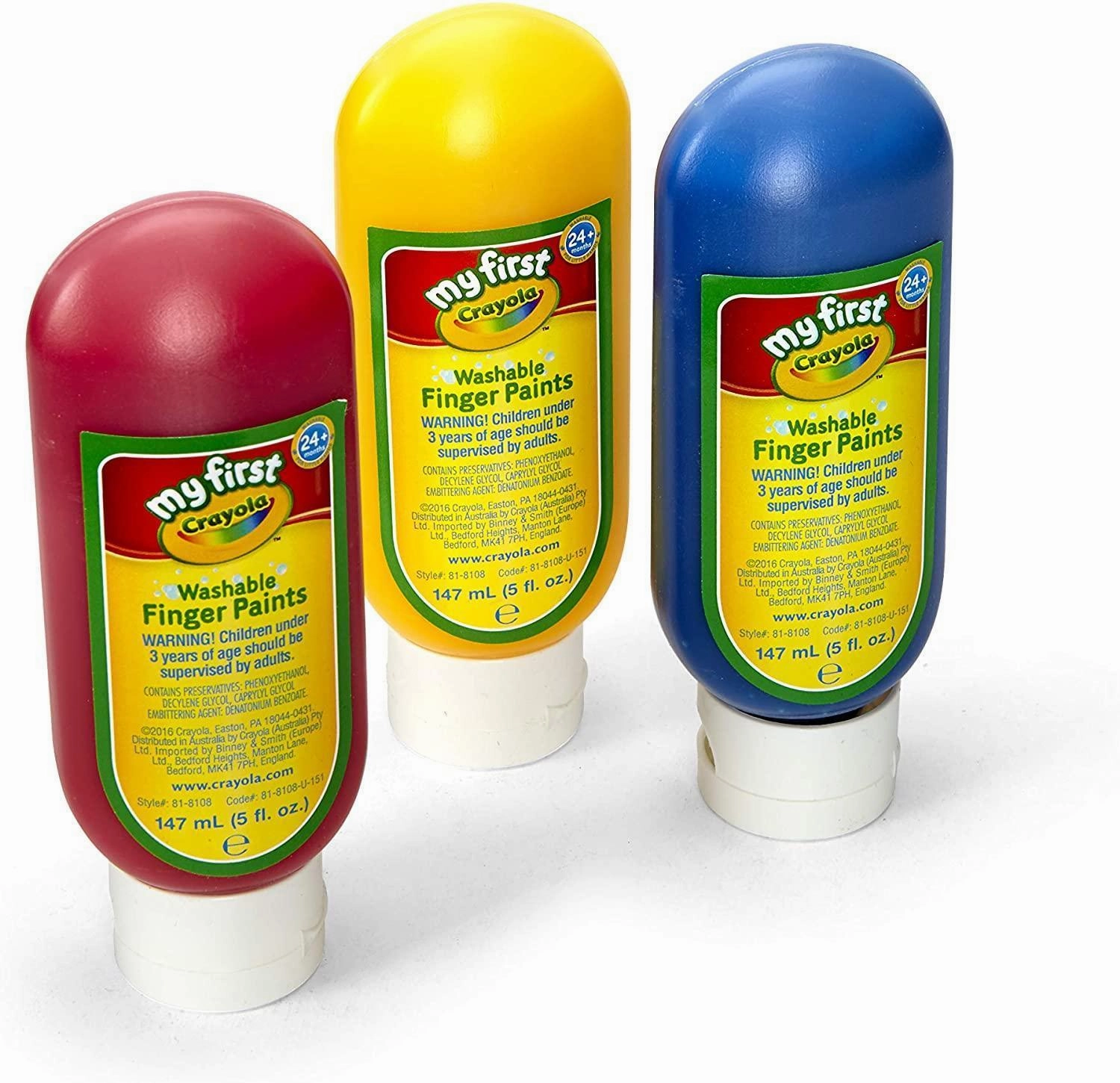 Crayola  Kids Washable Finger Paint, Pack of 3