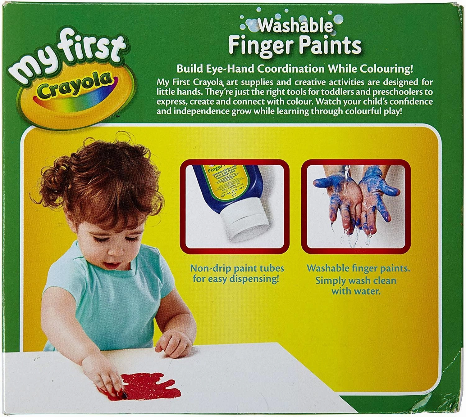 Crayola  Kids Washable Finger Paint, Pack of 3