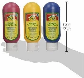 Crayola  Kids Washable Finger Paint, Pack of 3