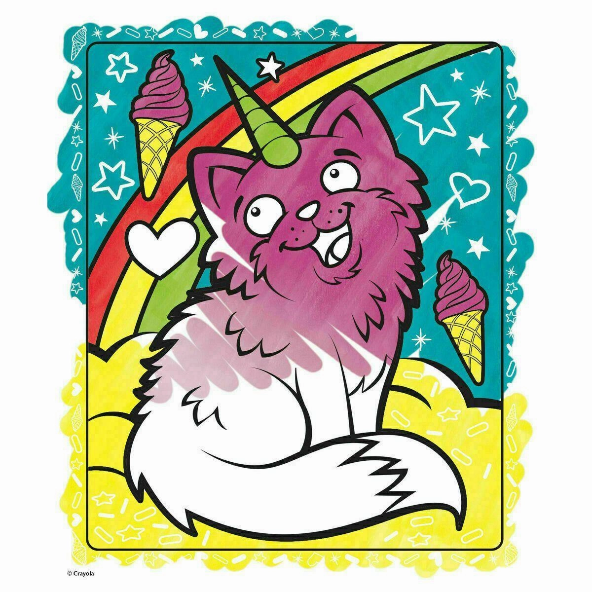 Crayola Mess-Free Uni-Creatures Colouring Book