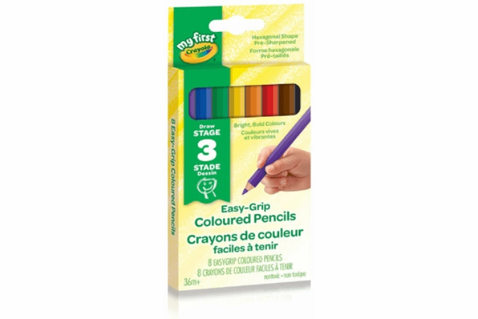 Crayola My First Jumbo Easy-Grip Coloured Pencils