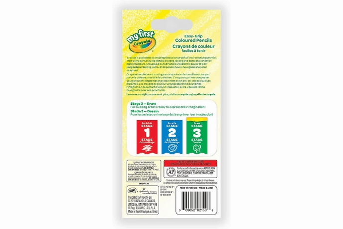 Crayola My First Jumbo Easy-Grip Coloured Pencils