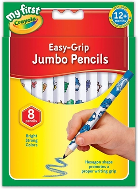 Crayola My First Jumbo Easy Grip Colouring Pencils, Pack of 8
