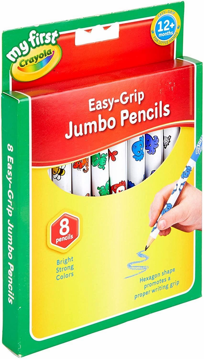 Crayola My First Jumbo Easy Grip Colouring Pencils, Pack of 8