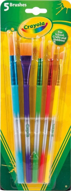 Crayola Pack of 5 Assorted Paintbrushes